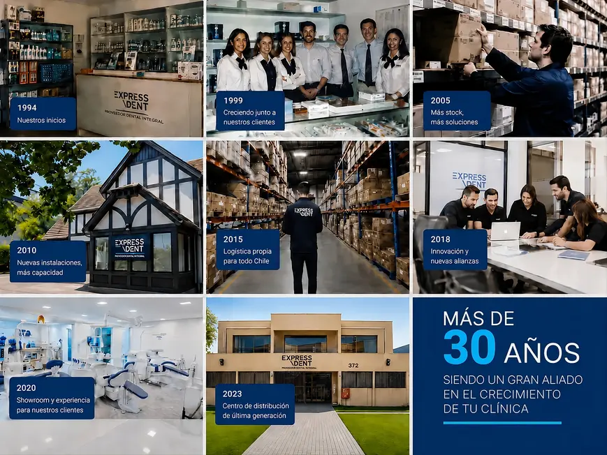 Equipo ExpressDent — más de 30 años en la odontología chilena
